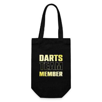 Darts Team - Geschenkbeutel für Flaschen - Schwarz - Vorne
