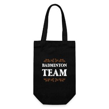 Badminton Crew - Gift Bag for Bottles - black - Front