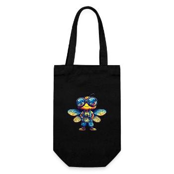 Libellule Été Drôle - Sac à bouteille - noir - Devant