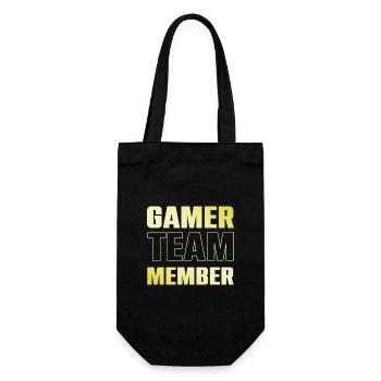 Gamer Team - Geschenkbeutel für Flaschen - Schwarz - Vorne