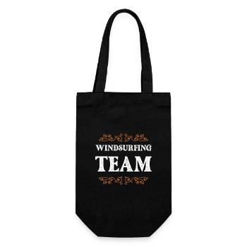 Windsurfing Team - Geschenkbeutel für Flaschen - Schwarz - Vorne