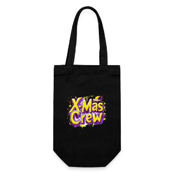 X-Mas Crew - Gift Bag for Bottles - black - Front