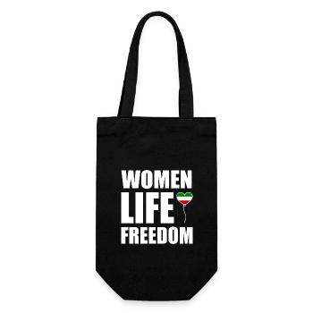 Women life freedom - Sac à bouteille - noir - Devant