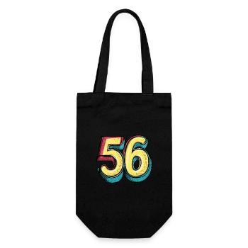 56 Nombre Coloré - Sac à bouteille - noir - Devant