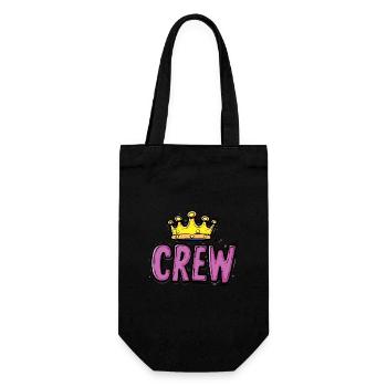 Crew Grafik - Geschenkbeutel für Flaschen - Schwarz - Vorne