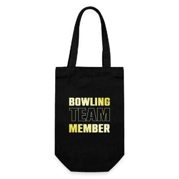Bowling Team - Geschenkbeutel für Flaschen - Schwarz - Vorne