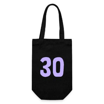 30. 30 ANS. 30e ANNIVERSAIRE. ANNIVERSAIRE 30 ANS. - Sac à bouteille - noir - Devant