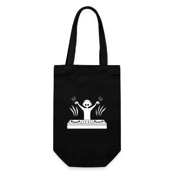 DJ Turntables Disc Jockey Party Festival - Gift Bag for Bottles - black - Front