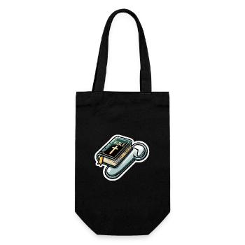 Slide to Activate Pioneer Mode - Gift Bag for Bottles - black - Front