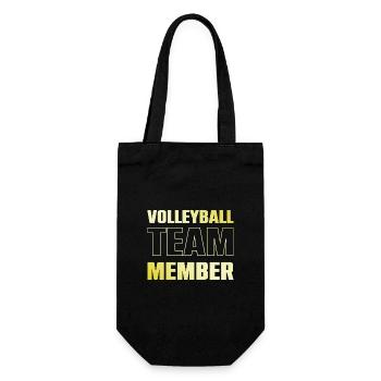 Équipe de volley-ball - Sac à bouteille - noir - Devant