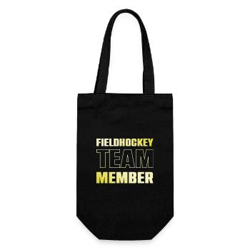 Fieldhockey Team - Geschenkbeutel für Flaschen - Schwarz - Vorne