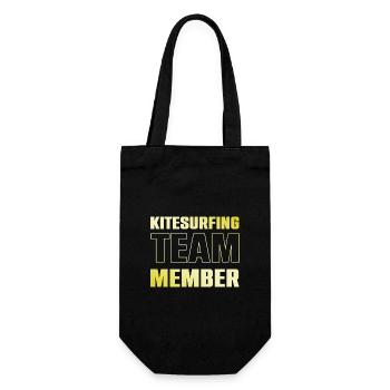Kitesurfing Team - Geschenkbeutel für Flaschen - Schwarz - Vorne