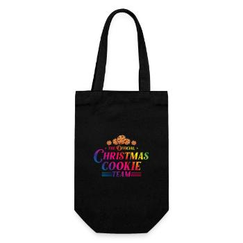 Biscuits de Noël Équipe de cuisson Noël - Sac à bouteille - noir - Devant