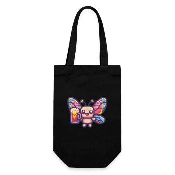 Bière Butterfly Pixel - Sac à bouteille - noir - Devant