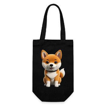 Shiba inu dog - Gift Bag for Bottles - black - Front