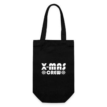 X-Mas Crew Christmas - Gift Bag for Bottles - black - Front
