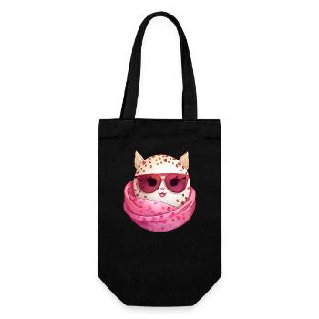Oeuf de Pâques Kawaii avec oreilles et lunettes de soleil Drôle - Sac à bouteille - noir - Devant