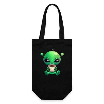 Alien Alien Coffee Drinker Early Bird G - Gift Bag for Bottles - black - Front