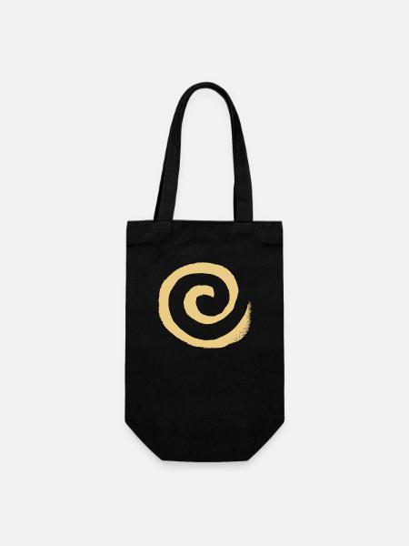 Spirale - Geschenkbeutel für Flaschen - Schwarz