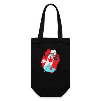 Canada, feuille d’érable. - Sac à bouteille - noir - Devant