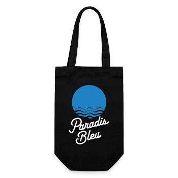 Paradis bleu - Sac à bouteille - noir - Devant