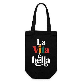 La vita è bella - Sac à bouteille - noir - Devant