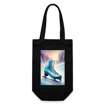 I love figure skating - Gift Bag for Bottles - black - Front