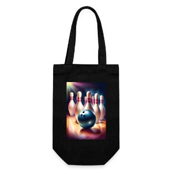 Superbe cadeau de fête des pères de bowling - Sac à bouteille - noir - Devant