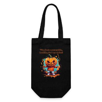 "I'm just a pumpkin looking for my Spice!" - Gift Bag for Bottles - black - Front
