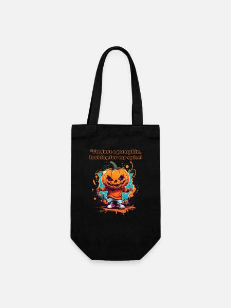 « Je ne suis qu’une citrouille à la recherche de mon épice! » - Sac à bouteille - noir
