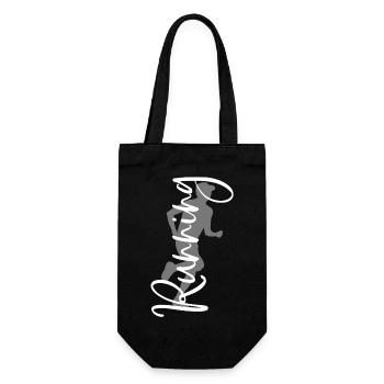 Running Sport Run Fitness Jogging Jogger Runners - Gift Bag for Bottles - black - Front