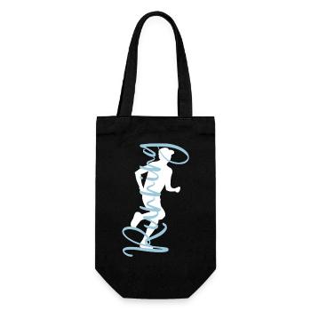 Sport Fitness Jogging Runners Run Jogger Running - Gift Bag for Bottles - black - Front