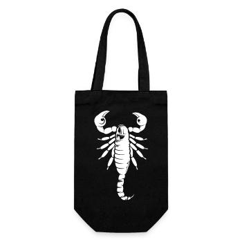 Symbole du scorpion Illustration Animaux Icône graphique - Sac à bouteille - noir - Devant