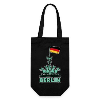 Berlin - Gift Bag for Bottles - black - Front