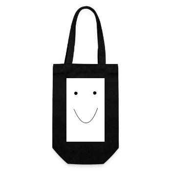 An unsettling smile - Gift Bag for Bottles - black - Front