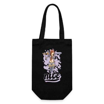 Nice Anime Warrior - Sac à bouteille - noir - Devant
