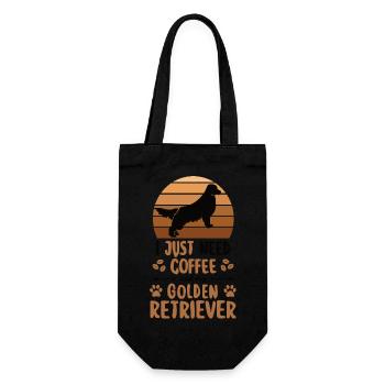 Coffee Golden Retriever Dogs Coffee Dog Owner - Gift Bag for Bottles - black - Front