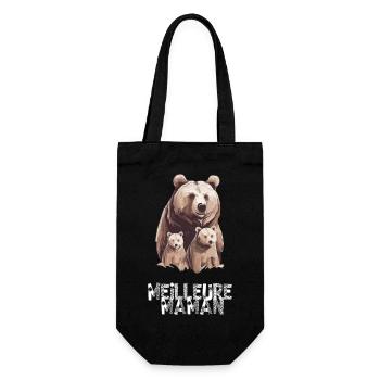 Meilleure maman - Sac à bouteille - noir - Devant
