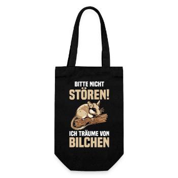 Bilch - Geschenkbeutel für Flaschen - Schwarz - Vorne