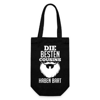 Bart Cousin - Geschenkbeutel für Flaschen - Schwarz - Vorne