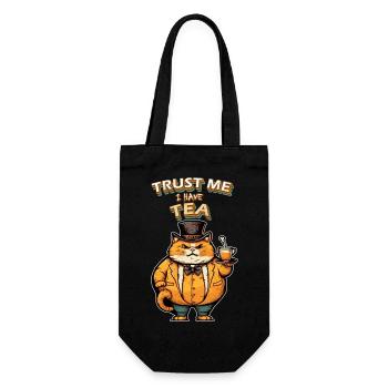 Faites-moi confiance thé au chat - Sac à bouteille - noir - Devant
