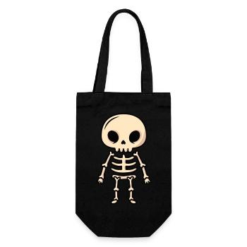 Skeleton Costume - Gift Bag for Bottles - black - Front