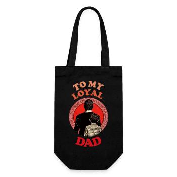 À mon fidèle père, bonne fête des pères - Sac à bouteille - noir - Devant