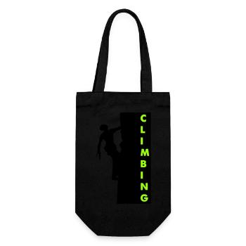 Climbing - Gift Bag for Bottles - black - Front