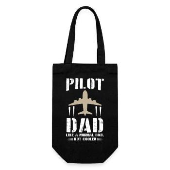 Pilot for Dad - Gift Bag for Bottles - black - Front