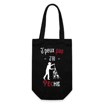 j'peux pas j'ai pêche - Sac à bouteille - noir - Devant