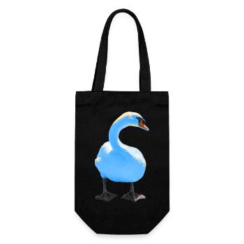 swan - Gift Bag for Bottles - black - Front