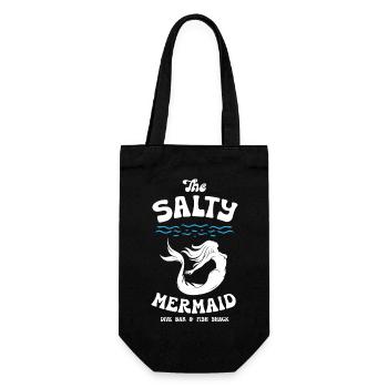 The Salty Mermaid Dive Bar - Geschenkbeutel für Flaschen - Schwarz - Vorne