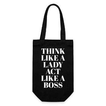 Pensez comme une dame - Sac à bouteille - noir - Devant