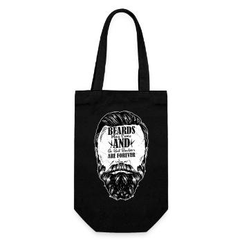 Beards May Come And Go But Barbers Are Forever Hai - Gift Bag for Bottles - black - Front